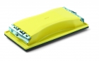 Handschuurblok 105 x 215 mm geel, eenvoudig model