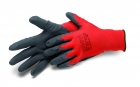 Handschoen soft grijs 8" nylon met nitril coating