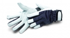 Handschoen wit geitenleer 10 gevoerd, klittebandsluiting