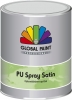 Global Aqua Pu Spray X-tra satin 2½ ltr. wit/basis 1